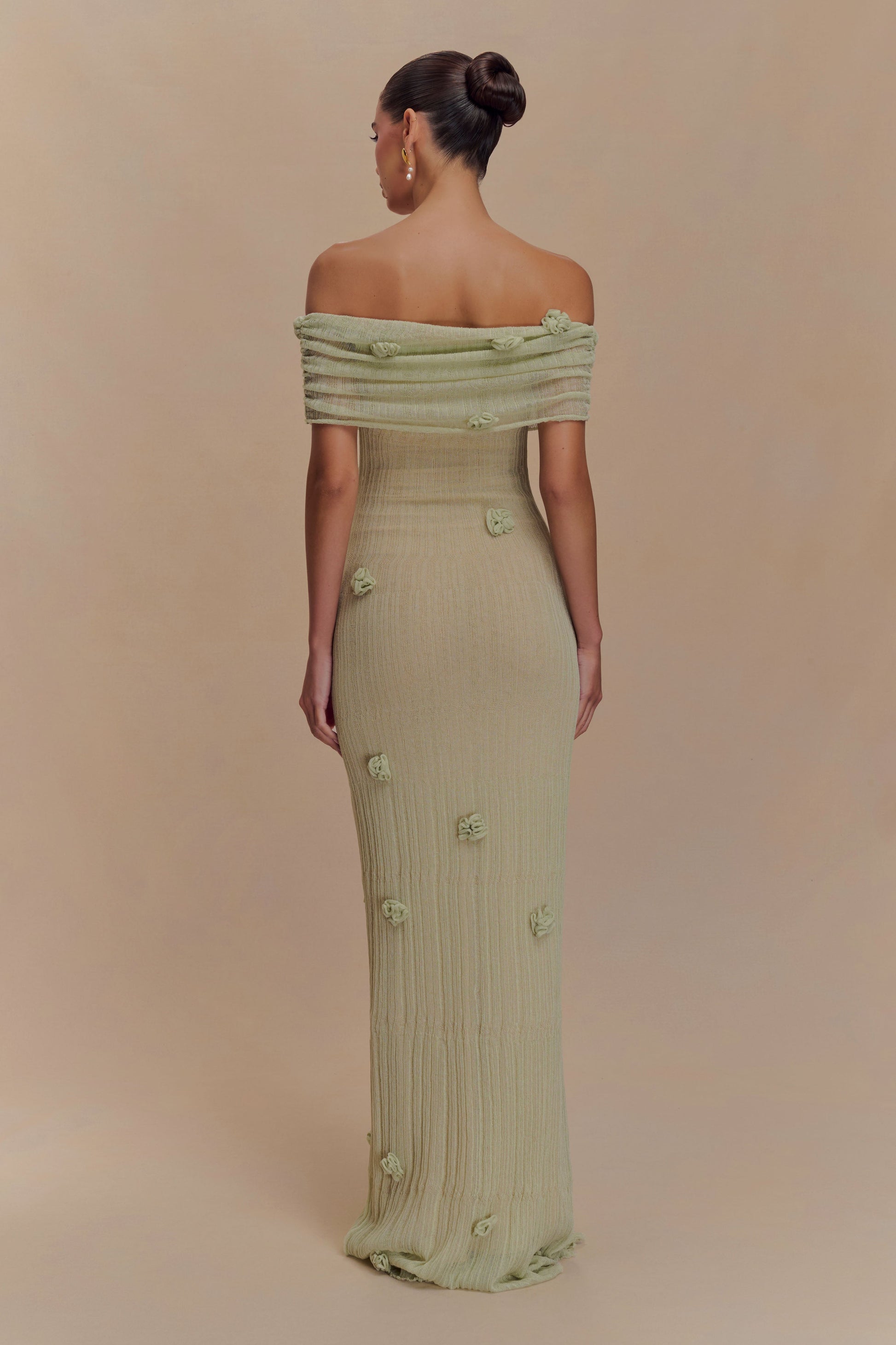 Caye™ - Robe longue en maille orchidée