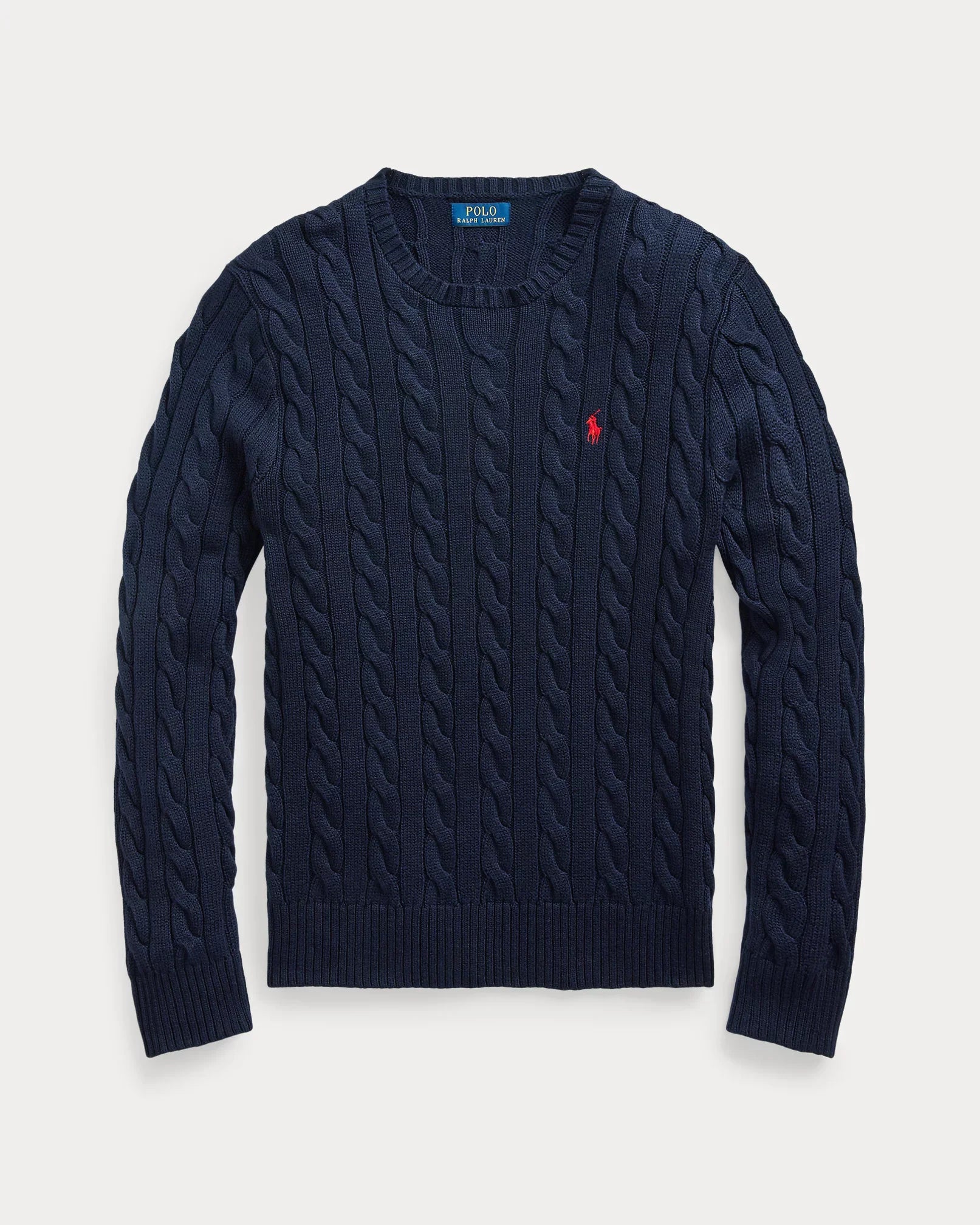 Ralph Lauren Pull en coton tricoté torsadé