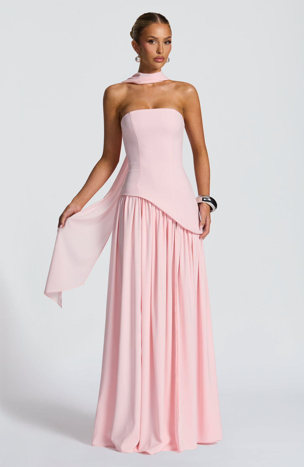 Caye™ - Robe Longue Maliyah – Rose Poudré