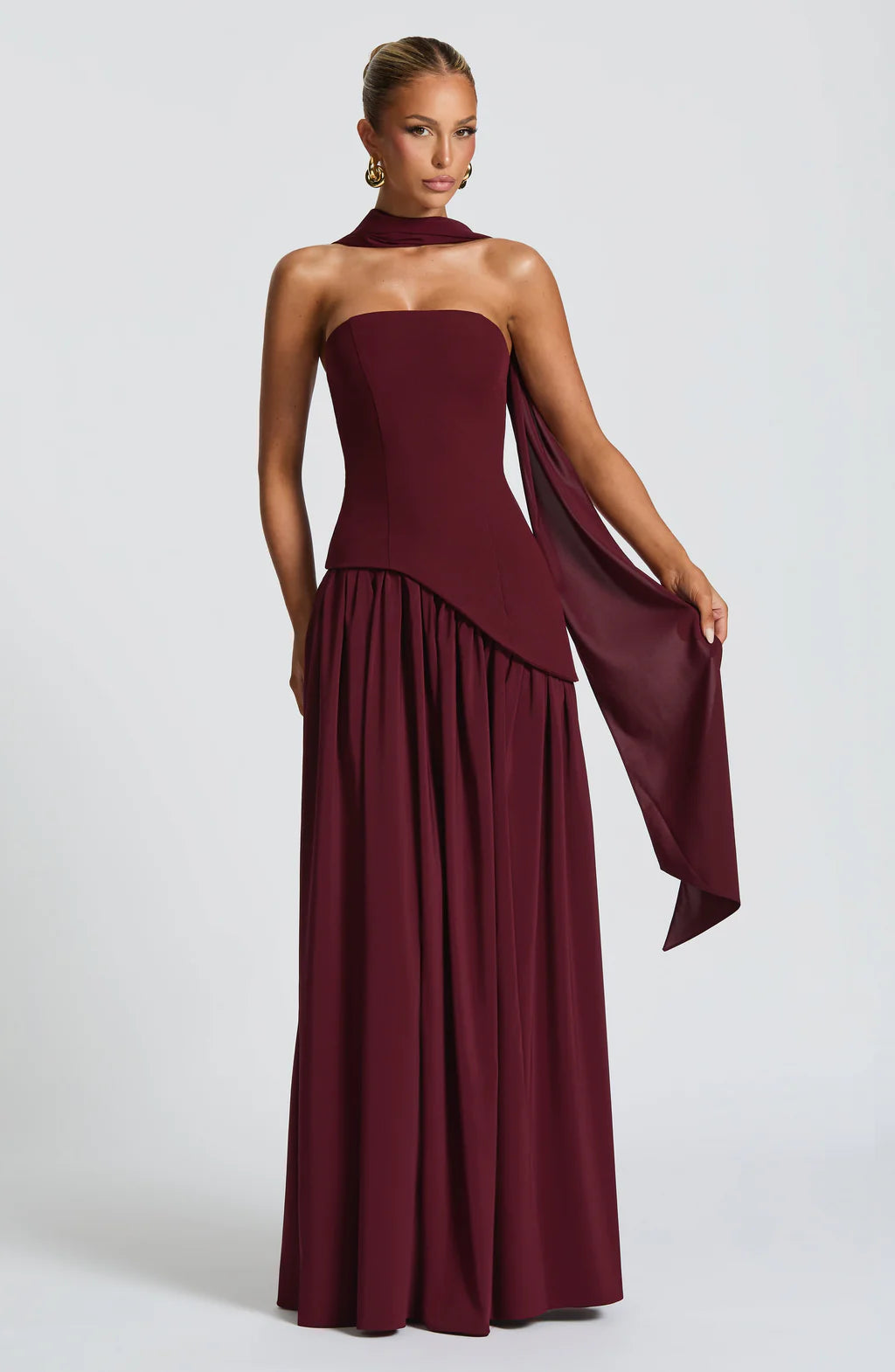 Caye™ - Robe Longue Maliyah – Rose Poudré