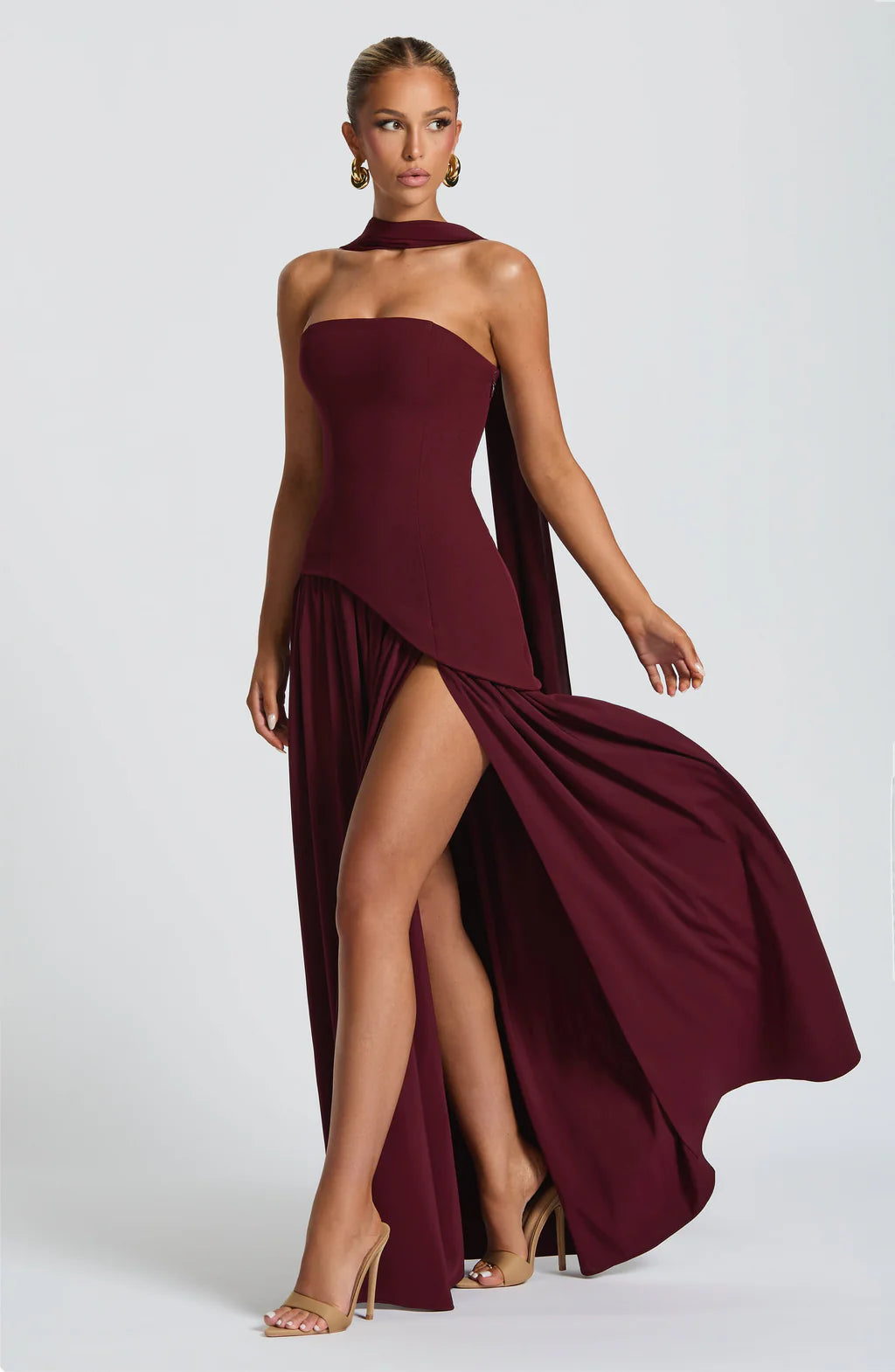 Caye™ - Robe Longue Maliyah – Rose Poudré