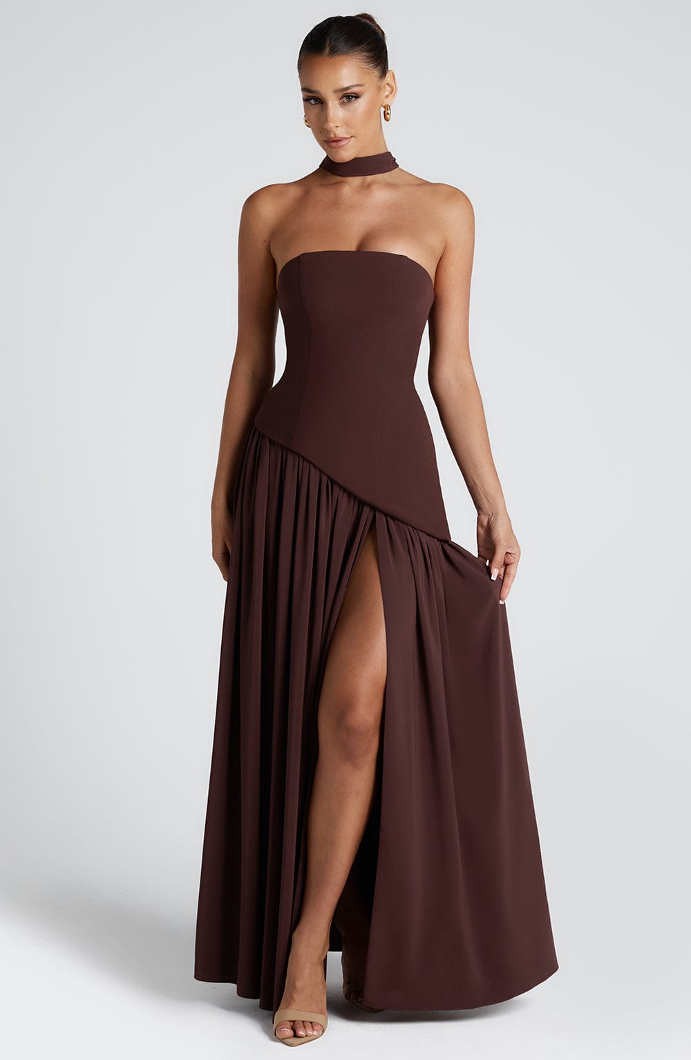 Caye™ - Robe Longue Maliyah – Rose Poudré
